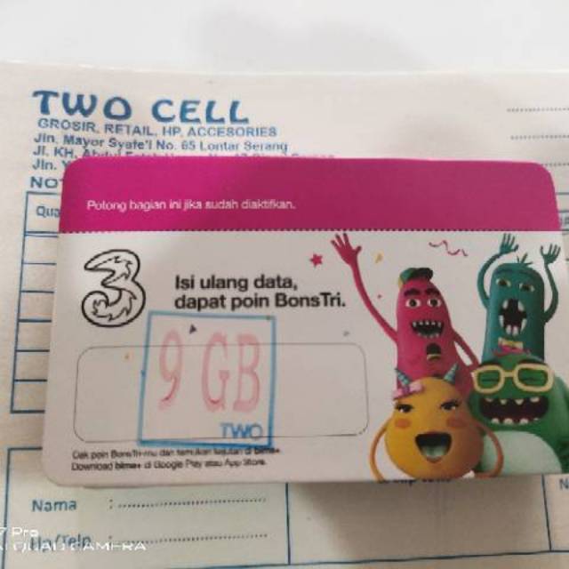 VCR/VOUCHER TRI 9GB VBM3 LOKAL BANTEN