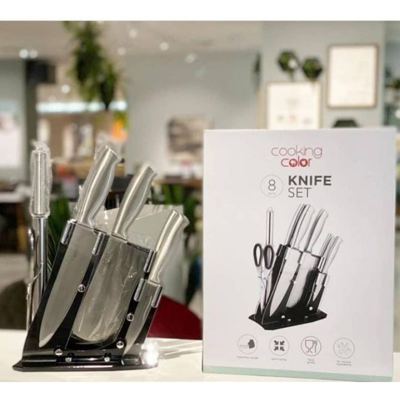 pisau set cooking color