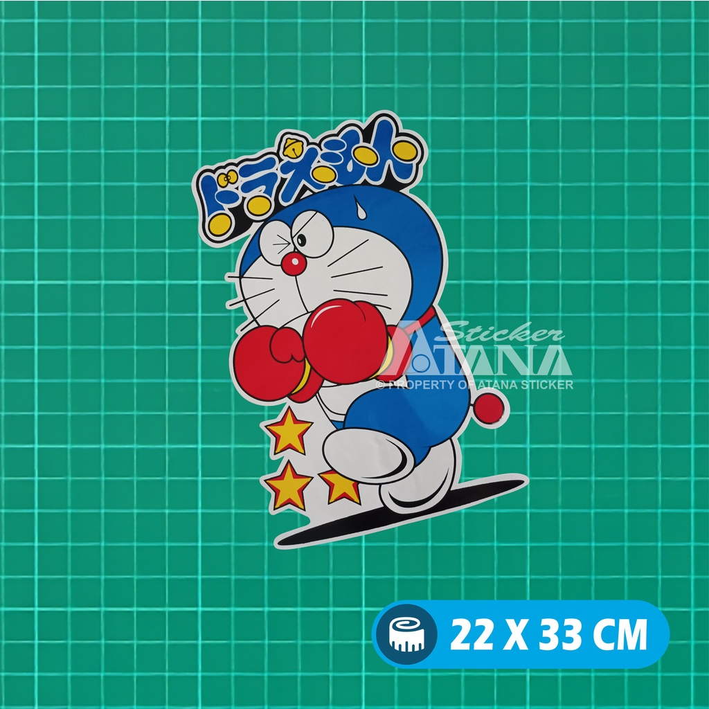 Stiker Printing Doraemon Sticker Sablon Jumbo Besar Vinyl Graftac Kartun Anime Nobita Suneo Shizuka Giant Jepang Dashboard Motor Matic Kaca Mobil Belakang Truck Laptop Gerobak Jualan Dinding Kamar