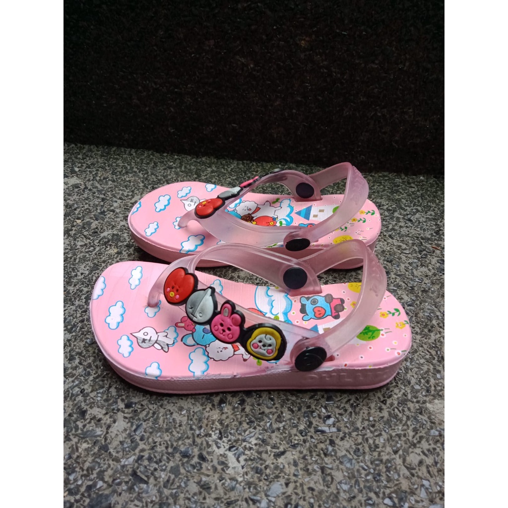 sandal japit anak perempuan karakter sumsum UK 20-25