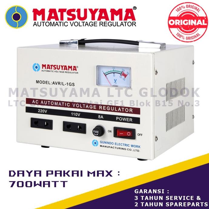 Stabilizer Listrik Stavolt Voltage Regulator Matsuyama 1000 Watt