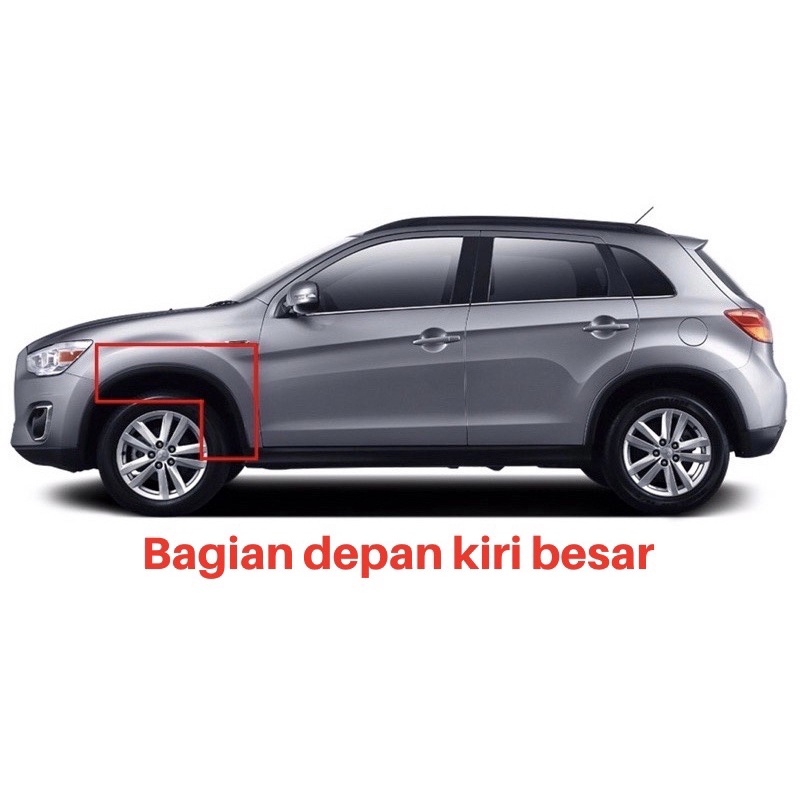 Over fender / kulit jeruk bagian keliling (besar) outlander sport