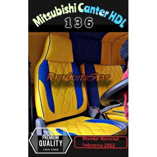 Sarung jok canter HDL 136 model baru bonus sarung stir / cover jok HDL 136 / Lapis jok HDL 136 / var