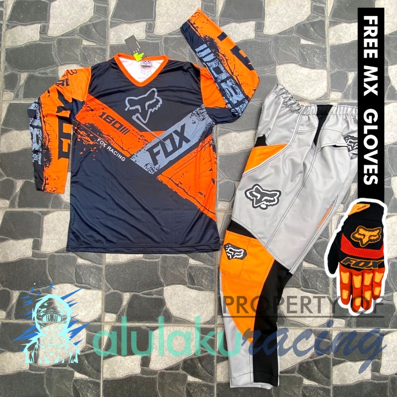 Jersey &amp; Celana MX Trail Motocross - Paket Bundling FOCT1708-F45