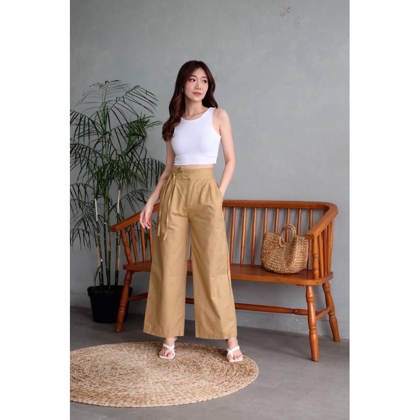 FWR - KULOT TALI / DRAWSTRING CULLOTE LINEN 2365