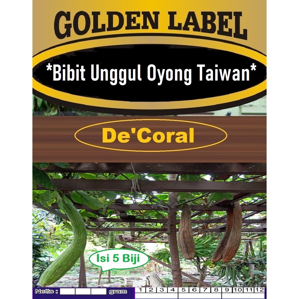 Bibit Unggul Oyong Taiwan|Benih Oyong Taiwan|Sayur Oyong