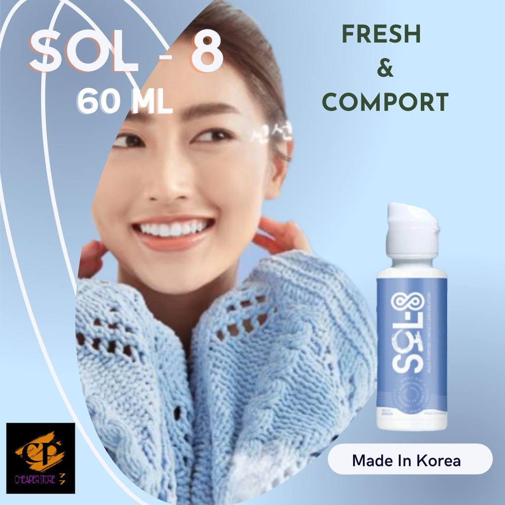 CAIRAN / AIR CUCI PEMBERSIH SOFTLENS MULTI PURPOSE SOL-8 / SOL 8 60 ML