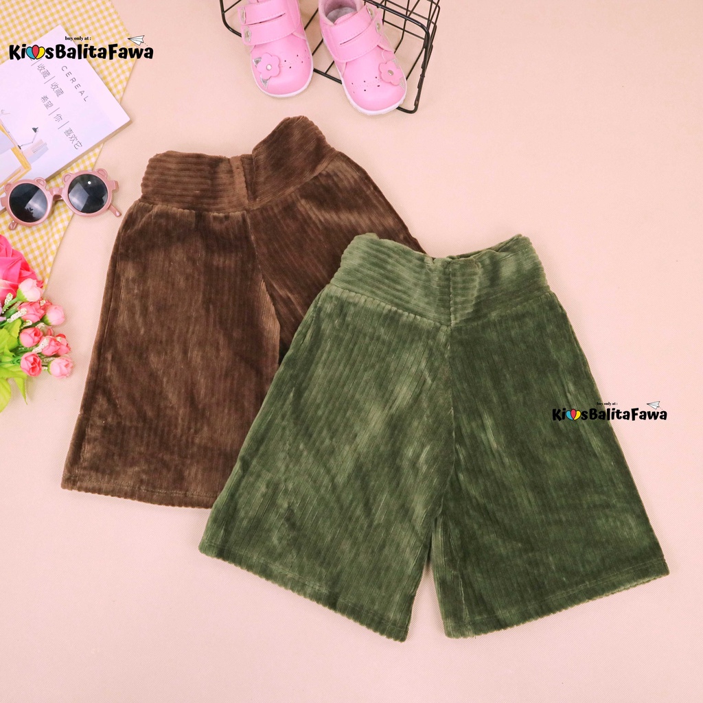 Kulot Anak Premium uk 1-4 Tahun / Codoray Celana 3per4 Anak Perempuan Skirt Bawahan Polos Pendek Pants Murah Babycinnamon