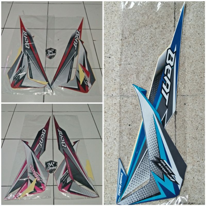 striping sticker honda New Beat Fi esp 2018 idling stop