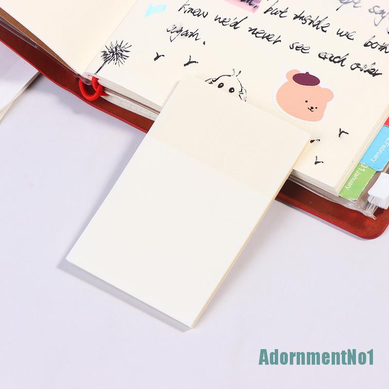 (AdornmentNo1) 50 Lembar Kertas Memo Sticky Note Transparan Anti Air