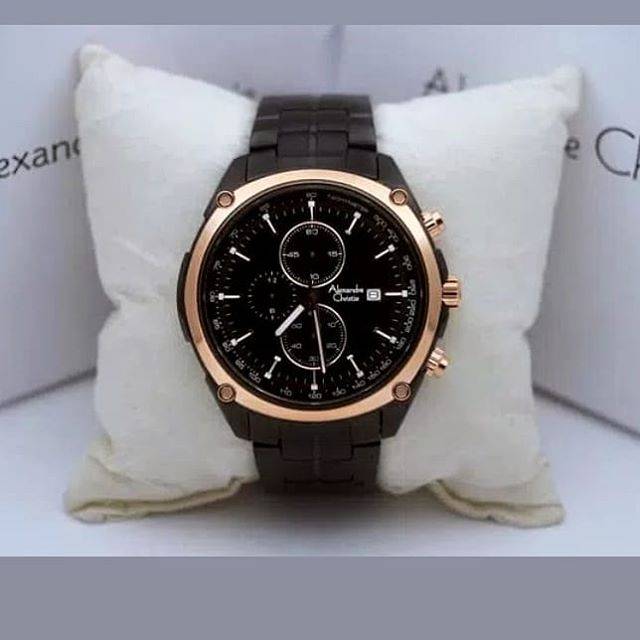 Alexandre Christie 6469MC Pria Black Rosegold Original