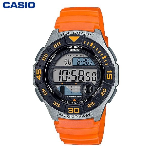 JAM TANGAN PRIA CASIO WS-1100H-4A ORIGINAL - WS1100H ORANYE