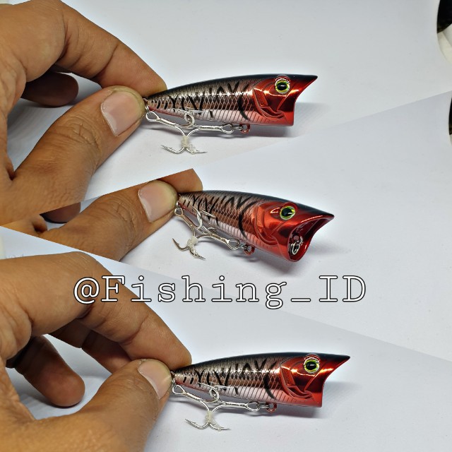 New 2020 exodus popzilla 60f color stripped redhead ultralight lure