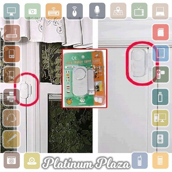 Alarm Pintu Rumah Anti Maling - White`5ZERUW-