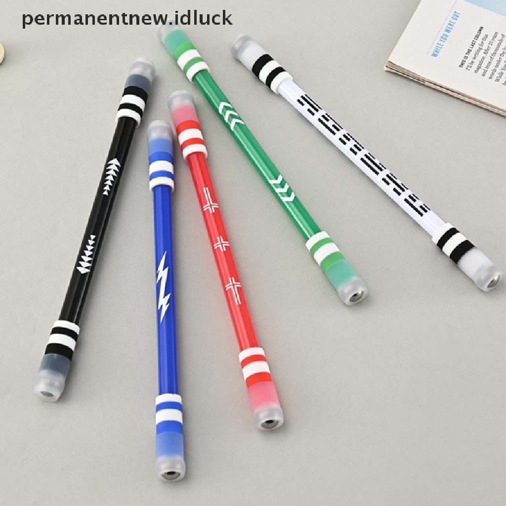 (luckypermanentnew) E11 Pulpen / Bolpoin Putar Bahan Baja Tanpa Isi Ulang