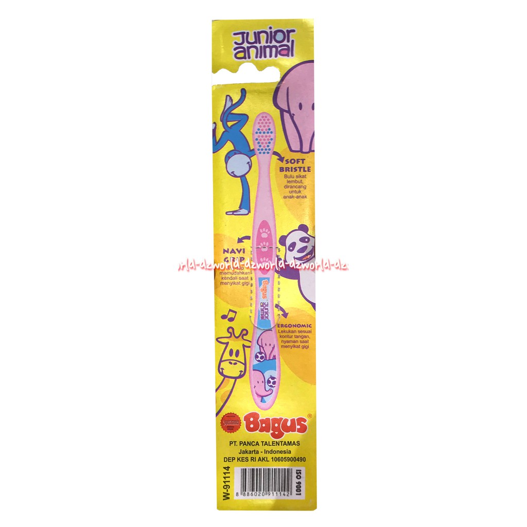 Bagus Junior Animal Sikat Gigi Anak Anak Soft Kids Children Tooth Brush