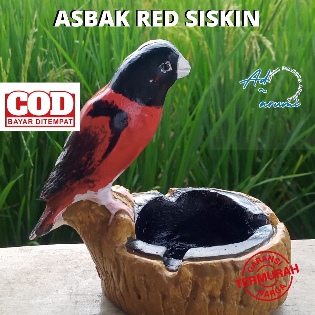 Asbakkarakter Burung red siskin