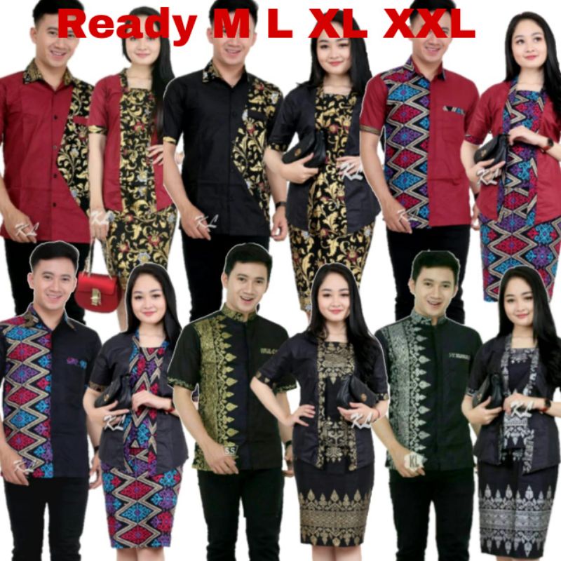COUPLE RNB ANJANI - KEMEJA LENGAN PENDEK / SET COUPLE / PAKAIAN WANITA / SERAGAM NATALAN