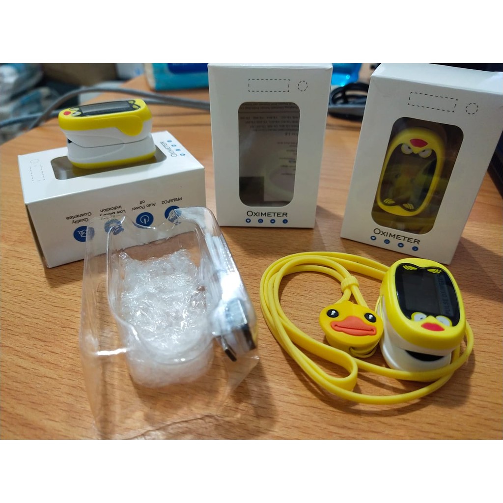 [ GRAY.STORE178 ] Pulse Oximeter Anak Fingertip Rechargeable Ukur Jantung Dan Oksigen - OXIA