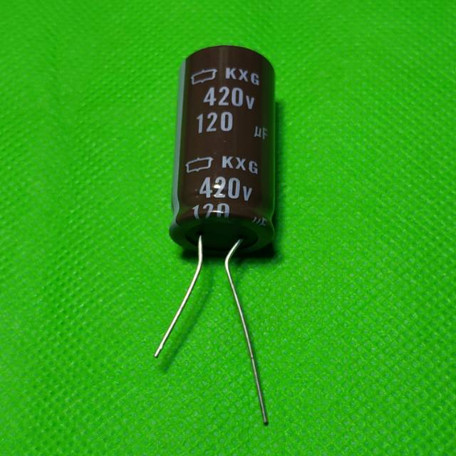 kapasitor capasitor elco elko 120uf 420v 120 uf 420 volt original NIPPON CHEMICON