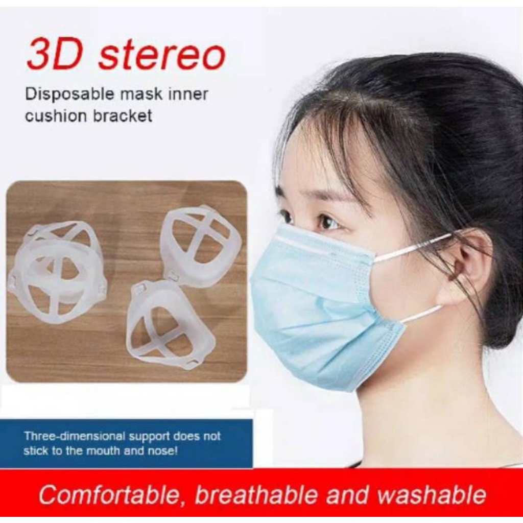 PENYANGGA MASKER 3D/MASK BRACKET BRAKET SUPPORT PENAHAN ANTI PENGAP