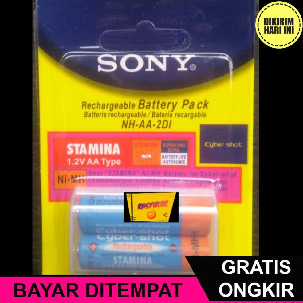 (BAYAR DITEMPAT) OE5294 BELI 2PACK BATERAI AA SONY STAMINA 3000MAH GRATIS CHARGER USB AA/AAA