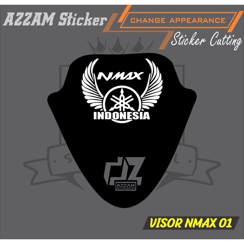 STICKER VISOR NMAX/CUSTOM CUTTING VISOR NMAX 01 AZ