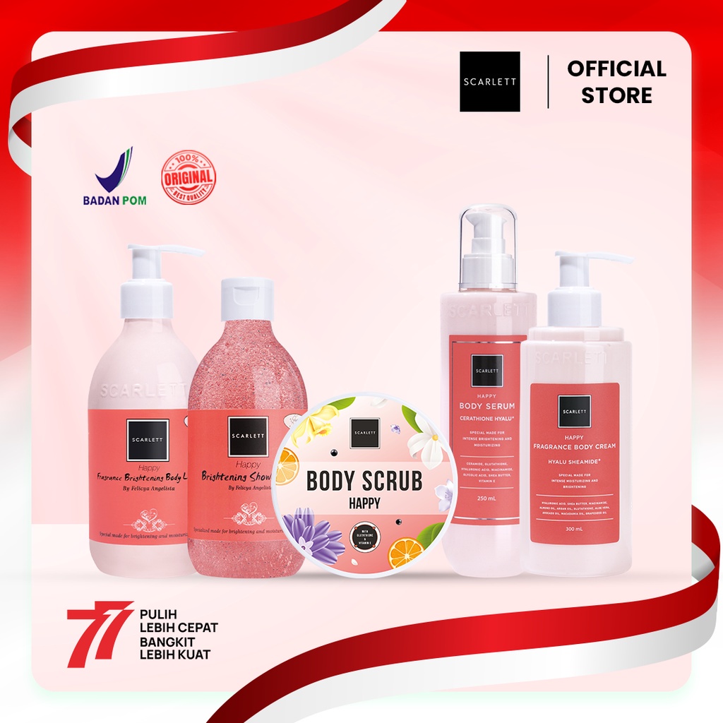 Scarlett Happy Series perawatn tubuh happy series