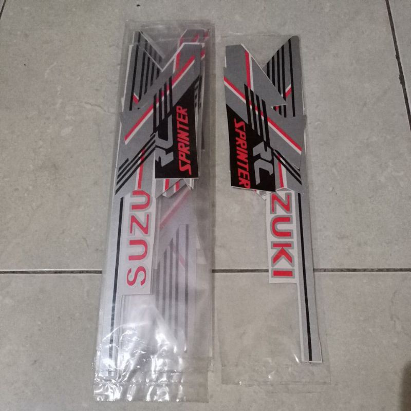 striping sticker les body Suzuki sprinter rc silver