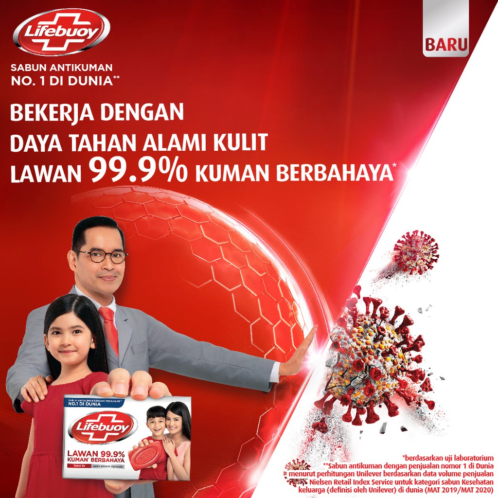 LIFEBUOY ANTIBACTERIAL BODY WASH + TOTAL 10 500 ML