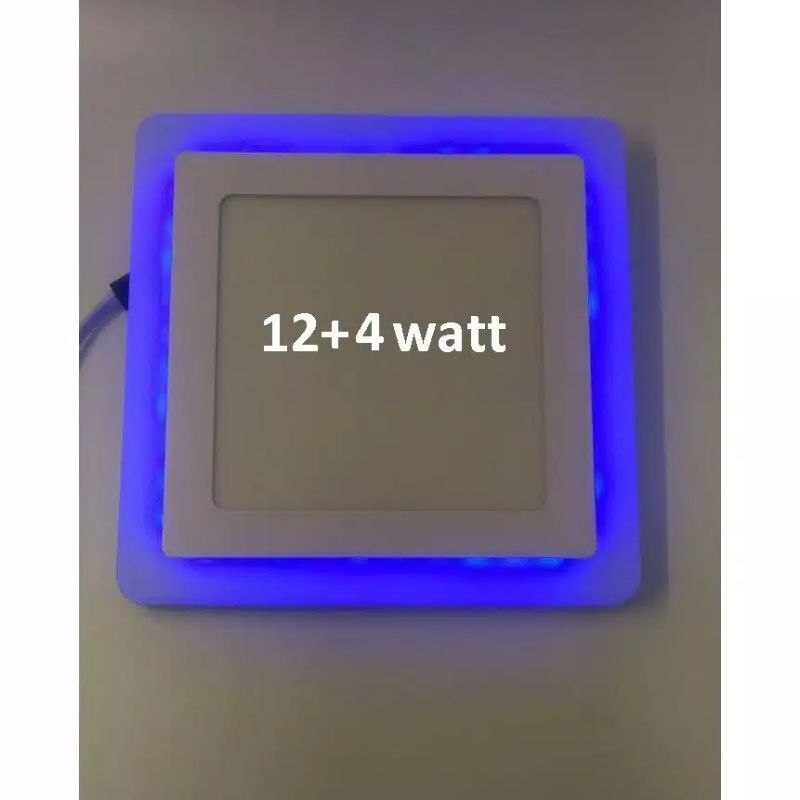 LAMPU LED PANEL SEGI 12W PUTIH+4W BIRU