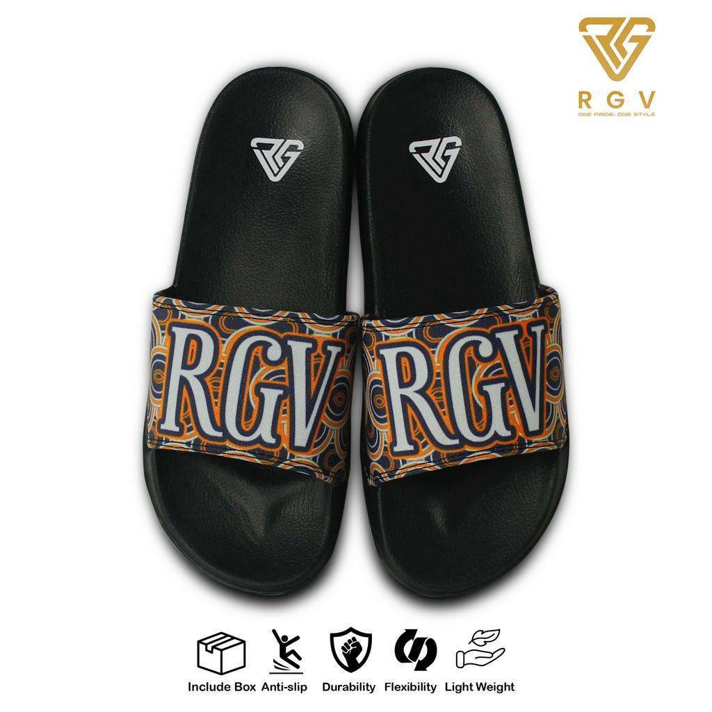 RGV - SANDAL PRIA DAN WANITA SLIDE SLIP ON SENDAL ANTI LICIN RINGAN SELOP CIRCLE PATTREN