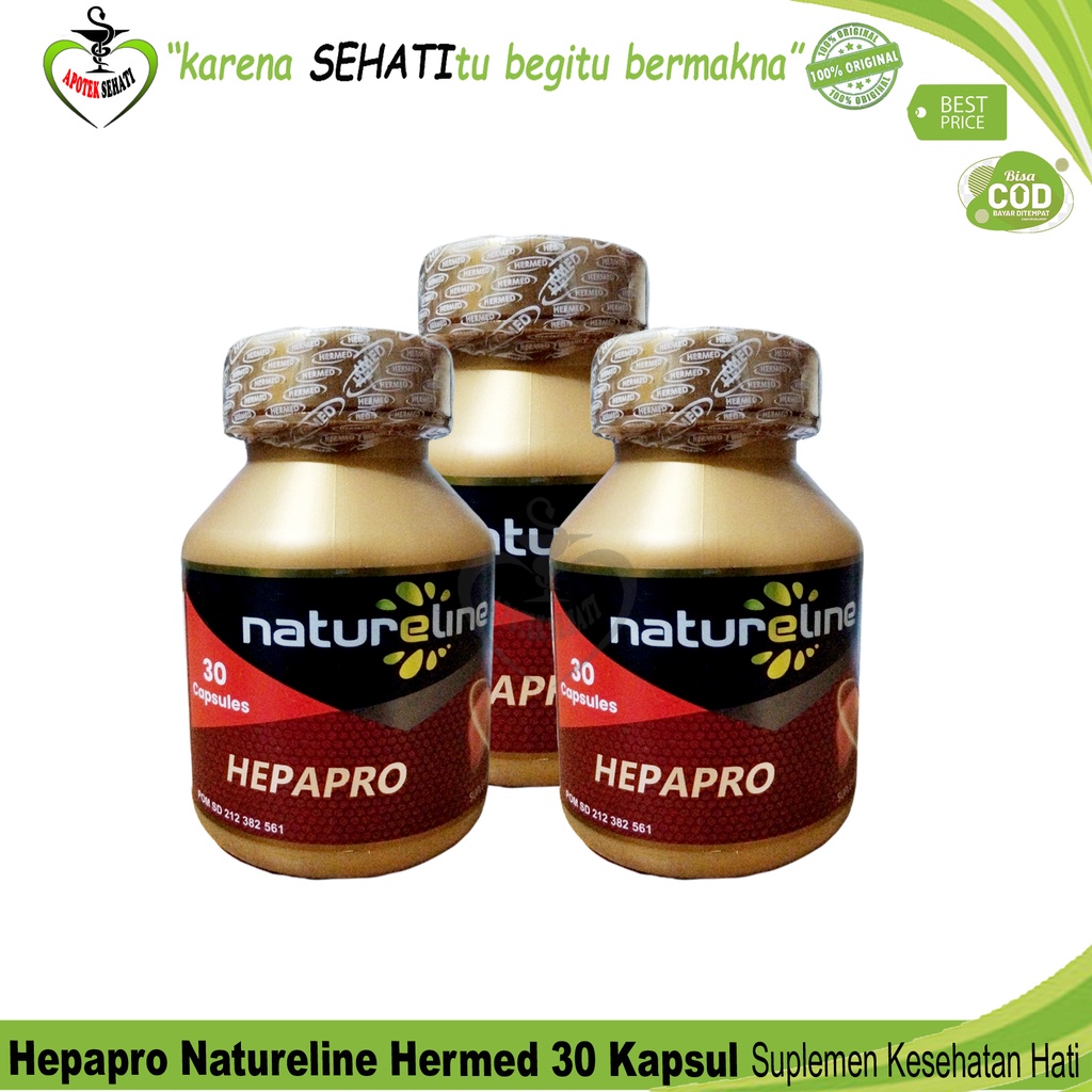 Hermed Natureline Hepapro Liver Suplemen Kesehatan Hati 30 Kapsul