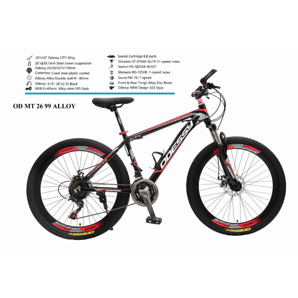 Sepeda Gunung MTB Odessy 26 99 Alloy 7 Speed