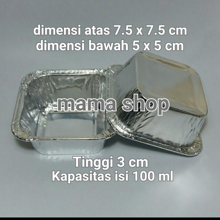 Cup Aluminium Foil Untuk Macaroni panggang Pastel Tutup dan lainnya