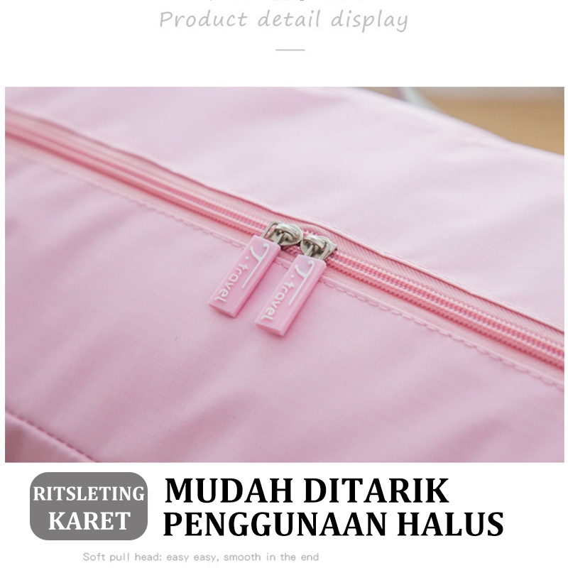 Tas Travel Lipat Tahan Air Tote Bag Tempat Penyimpanan Besar Oxford Cloth Organizer Bag