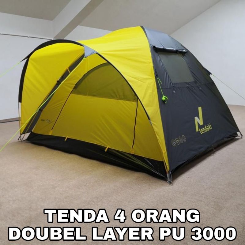 Tenda Camping 4 Orang TENDAKI NSM 4 / Tenda Camping NSM 4.0 GO / TENDA 4P DOUBLE LAYER