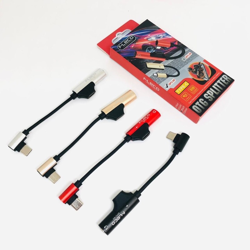 SPLITTER KABEL HIGHSPEED 2IN1 SPC50 DAN SPC60 FOR JACK AUDIO TYPE C ANDROID MUSIC CHARGING