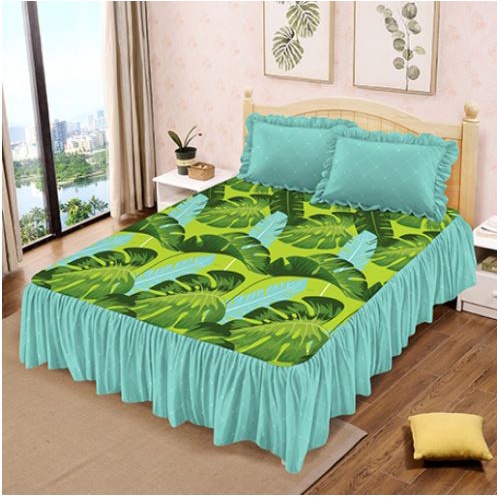 Sprei Rumbai Lady Rose Motif Tropica King Size 180x200x45cm