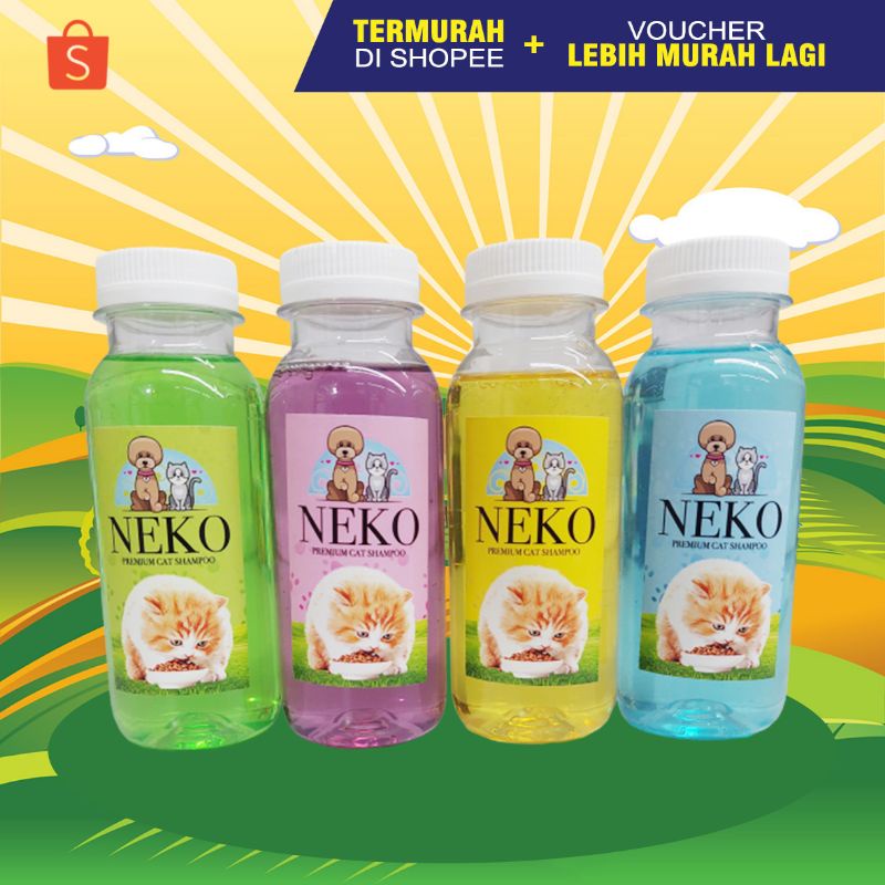 NEKO 100 - Shampoo Kucing Shampo Kucing Premium Shampoo Anti Kutu Kucing Grooming Kucing Mandi Kucing