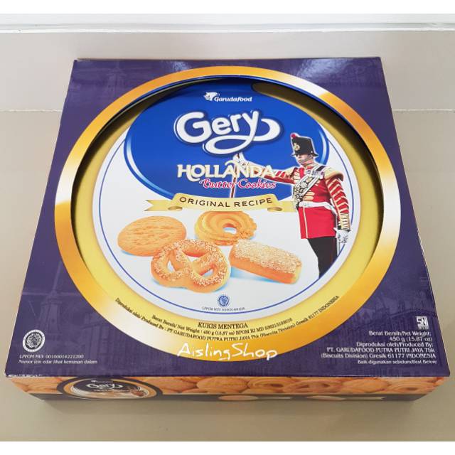 Gery Hollanda Butter Cookies 450 gram