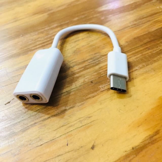 Kabel Splitter Type C To Audio Jack Headset To Headset