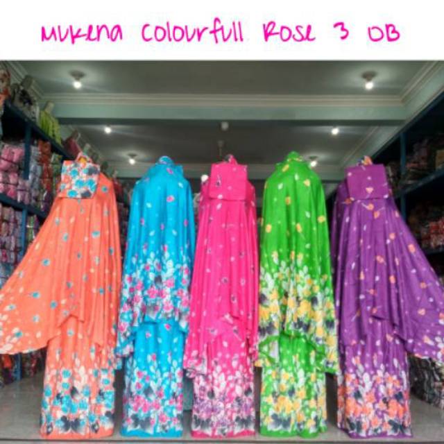 MUKENA DEWASA RANDOM MIX MOTIF RAYON BALI