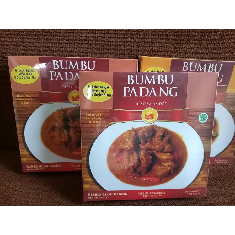 BUMBU GULAI TUNJANG / KIKIL - Bumbu Padang Bahan Alami - Restumande