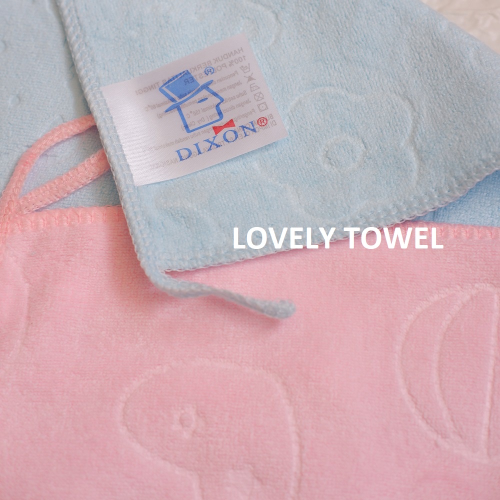 Sapu tangan Anak / Bayi / Handuk Microfiber Dixon Halus Premium 25 x 25 cm