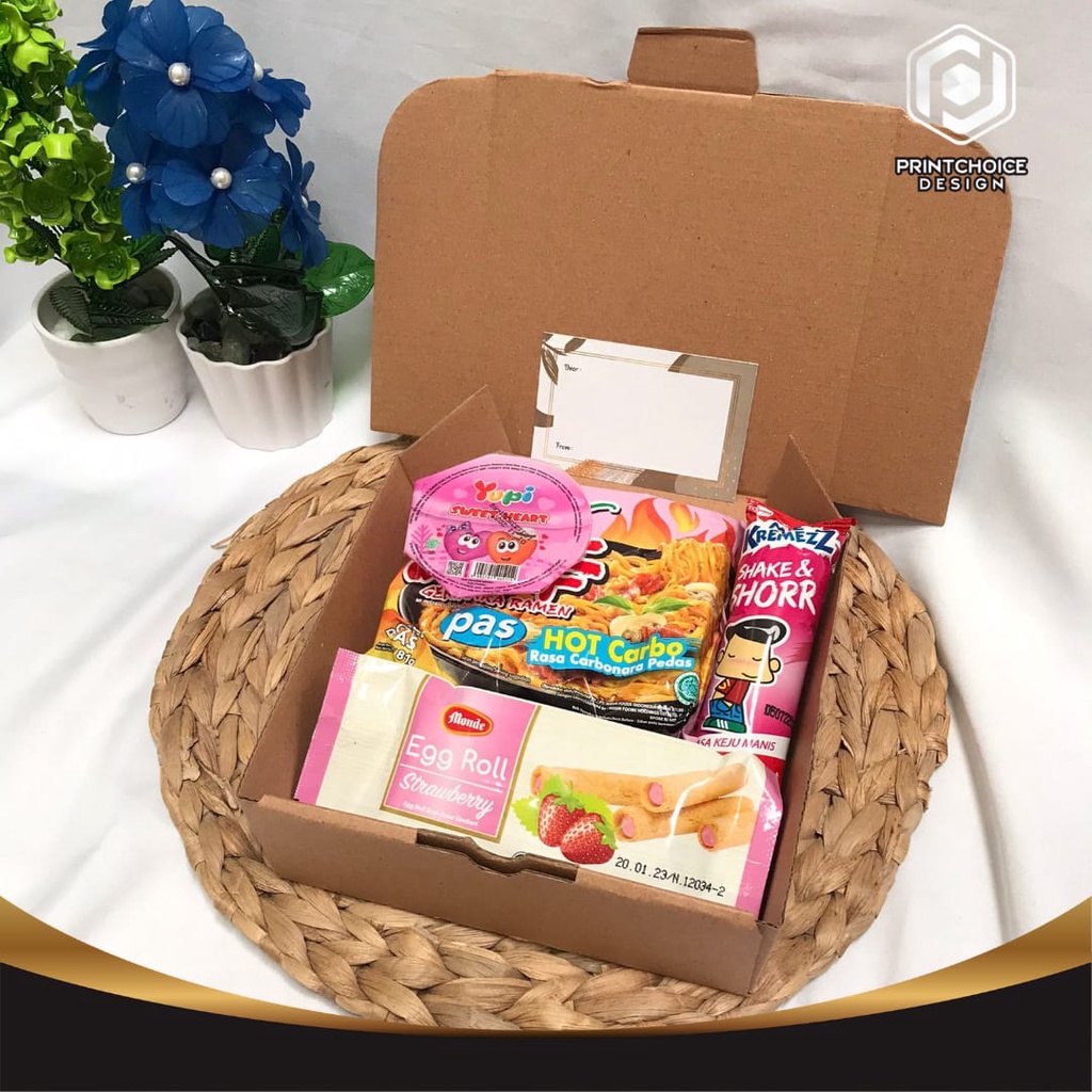 HAMPERS SNACK BOX / GIFT BOX / SNACK BOX / KADO ULANG TAHUN / KADO WISUDA - PAKET PINK