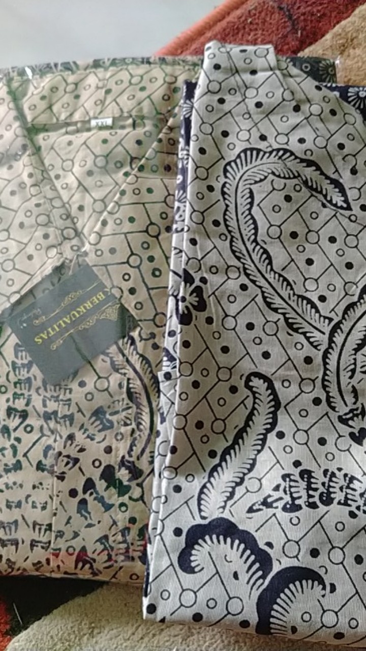 Atasan Batik Jumbo - Batik Couple - Batik Seragam Kerja - Batik Jumbo Wanita - Batik Jumbo Pria -set