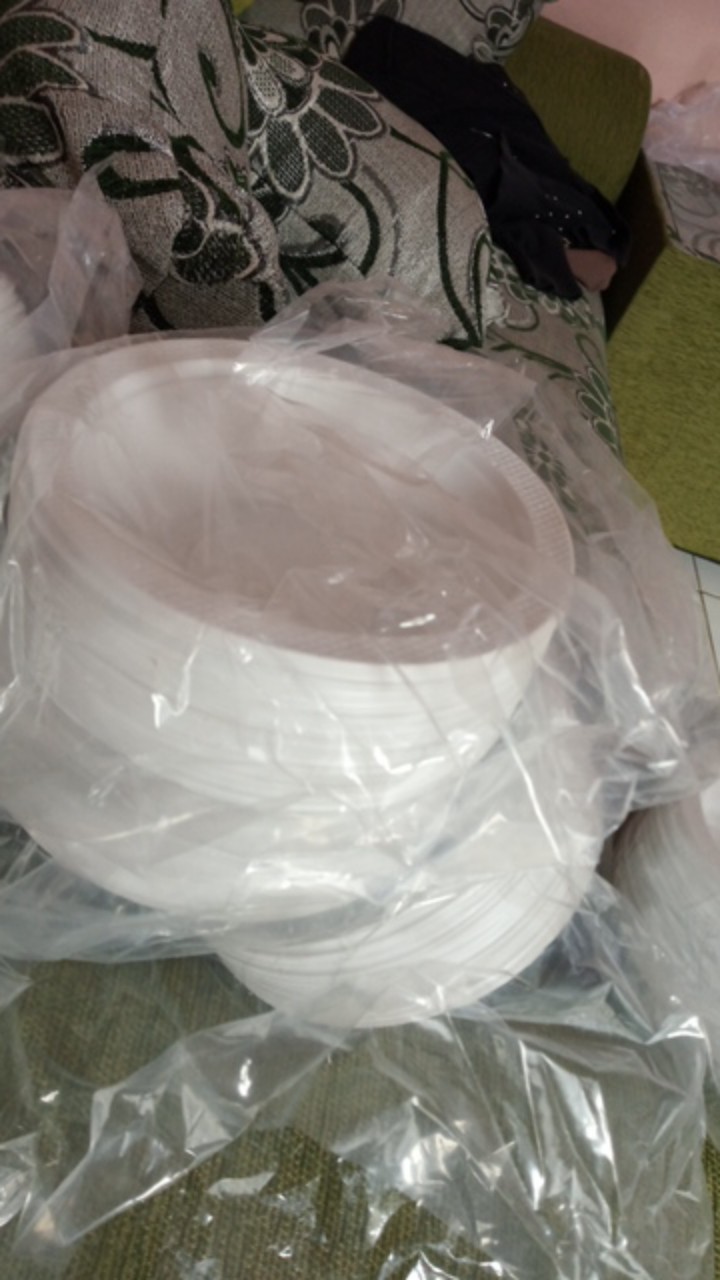 Mangkok Plastik 50pcs Uk 6 Sedang M Party Kue Makan Disposable Murah M6 Mangkuk Sekali Pakai