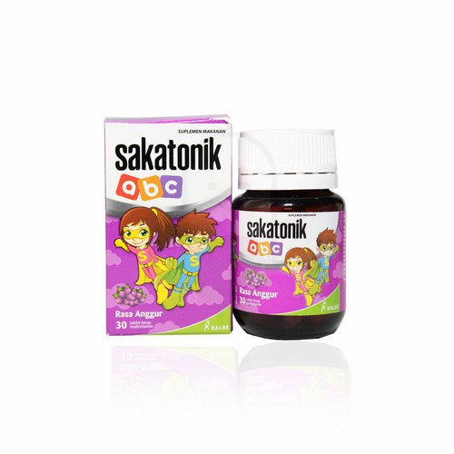 Sakatonik ABC Vitamin Anak Permen Tablet Hisap Rasa Anggur / Multivitamin Anak