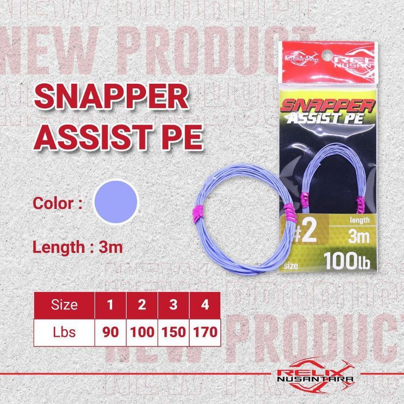 ASSIST PE Snapper Kevlar dari RELiX  Nusantara